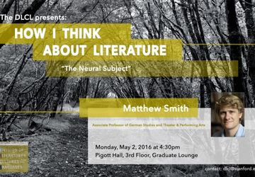 Matthew Smith - How I Think about Literature