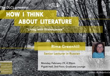 Rima Greenhill - How I Think about Literature